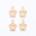 Cutout Royal Crown Metal Charms in Six Finishes Jewelry Making Pendants view 9