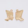 Nefertiti Profile Charm in 5 Metal Finishes for Jewelry Making view 9