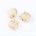 Owl Spacer Bead in 4 Finishes Metal Component for Jewelry Making view 8