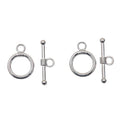 Round Toggle Clasp Metal Jewelry Components in 10 Distinct Finishes view 6