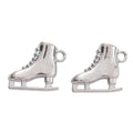 Ice Skate Metal Pendant Charms in 6 Distinct Finishes view 6