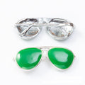 Aviator Sunglasses Metal Charm In 7 Finish Options view 11
