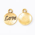Word Disc Charm Love and Dream Round Metal Pendant in Eight Styles view 11