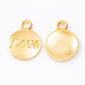 Word Disc Charm Love and Dream Round Metal Pendant in Eight Styles view 10