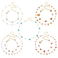 Gold Chain Colorful Stone Chip Necklaces And Bracelets view 5