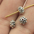 Floral Ring Spacer Beads in Detailed Metal Finishes for Jewelry Making view 1