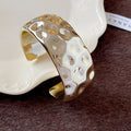 Seventeen Mixed Gold Or Silver Wave Openwork And Wide Cuff Bracelets view 10