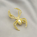 Gold and Silver Sculpted Spider Statement Novelty Brooch Pins view 6