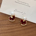 Red Horse Motif Stud Earrings In Assorted Designs For Distinctive Statement Styling view 3