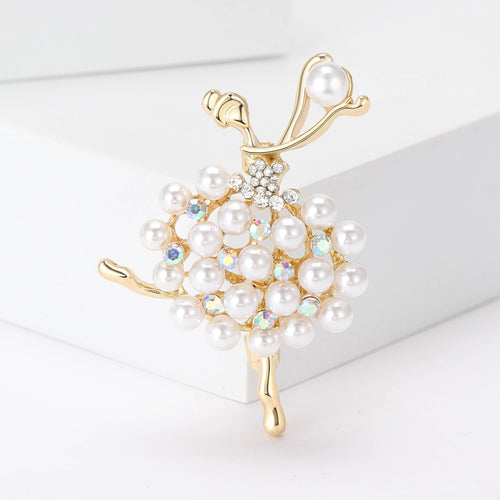 Multicolor flower tutu ballerina brooch size chart