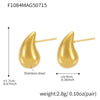 Gold Teardrop Studs