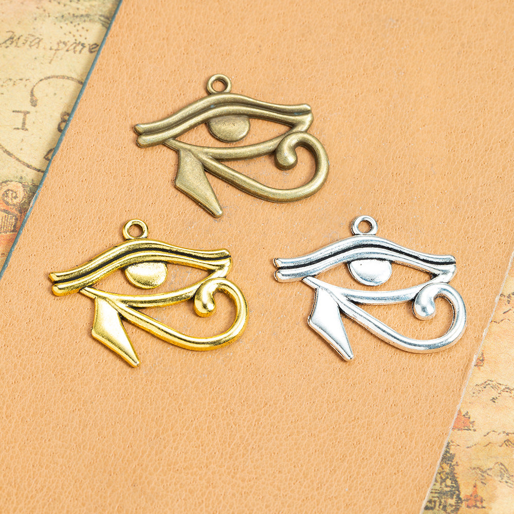 Alloy Eye Teardrop Marquise Charm Pendant