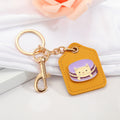 Rectangular Faux Leather Animal Keychains in Seven Applique Designs view 11