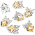 Star Frame Square Crystal Metal Charms, 20 Colorways view 11