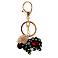 Faceted Stone Sheep Keychain With Split Ring And Lobster Clasp view 5