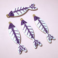 Colorful Enamel Fish Skeleton Pendants in Ten Bright Finishes view 11