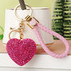 Fuchsia Crystal-Heart Colored-Strap