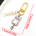 Seven Cat and Fish Bone Metal Clasp Keychain Designs view 10