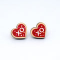 Valentine Wood Stud Earrings in Twenty Eight Illustrated Designs view 7