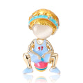 Basketball Player Brooch In 1 Style With Polished Metal Details view 5