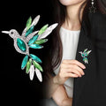 Bird Crystal Five Designs Metal Brooch Pin for Jackets and Lapels view 3