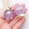 Acrylic Iridescent Apple Glossy Charms with 14 Listed Options view 12