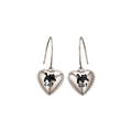 Silver Cat Heart and Star Hook Earrings Fashion Jewelry view 5
