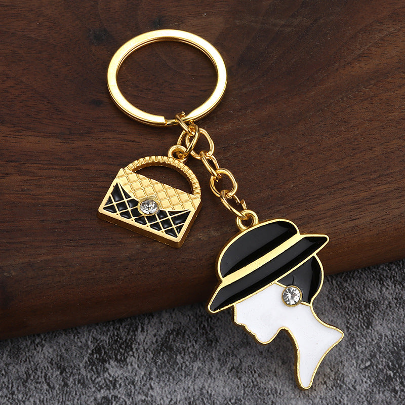 Mother's Day Gift Zinc Alloy Keychain Bag Charm Accessory