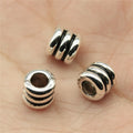6x6x6mm 0.9g Multicolor Zinc Alloy Three Ring Large Hole Spacer Beads for DIY Bracelet Jewelry