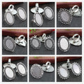 Oval Cabochon Ring Blank Assortment Jewelry Making Components view 3