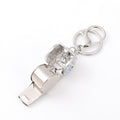 Rhinestone Whistle Keychain Necklace Metal Alloy 20 Styles view 3