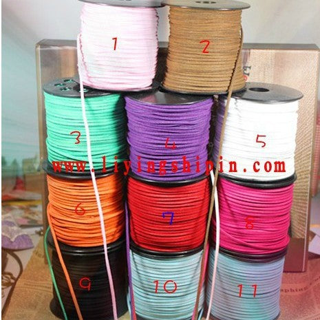2.5mm Faux Leather Suede Cord Roll for DIY Jewelry Making