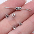Round Smooth Spacer Beads in Two Colors and Three Sizes view 3