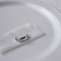 Silver Open Adjustable Weekday Engraved Band Ring Metal view 4