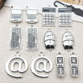 Antique Silver School Supply Metal Charms with 7 Listed Options view 1