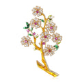Pink Blossom Branch Brooch Decorative Lapel Pin For Jackets And Scarves view 1
