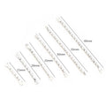 Textured Double Loop Straight Connector Bars in Mixed Finishes view 2