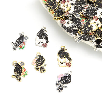 Polished Silver Gold Decorative Alloy Charms in 6 Styles