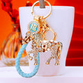Crystal Horse Keychains in Plain and Six Fortune Cord Options view 3