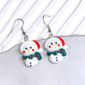 Resin Christmas Character Fishhook Earrings 5 Motifs view 8