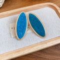 Colorful Oval Statement Stud Earrings Fashion Jewelry view 8