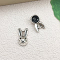 Antique Silver Zinc Alloy Elephant Cat Dog Charm Pendants for DIY Bracelet Keychain Jewelry