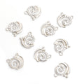 Crystal Snail Alloy Charm Pendants in Gold and Silver Tones view 4