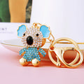 Jeweled Koala Keychains in Three Colors with Matching Braided Fortune Loops view 7