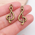 Gold-Tone Musical Instrument Metal Charms with 26 Listed Options view 10