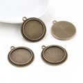 Plain Oval Pendant Bezel Settings in Three Finishes view 2
