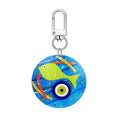 Twelve Piece Printed Round Evil Eye and Hamsa Clip Keychain Set view 4