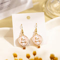 Pink Enamel Suitcase and Air Balloon Drop Earrings view 3