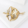 Ballet Dancer Brooch With Purple or Blue Enamel Skirt view 3