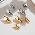 Polished Teardrop Pendant Necklaces and Stud Earrings Set view 3